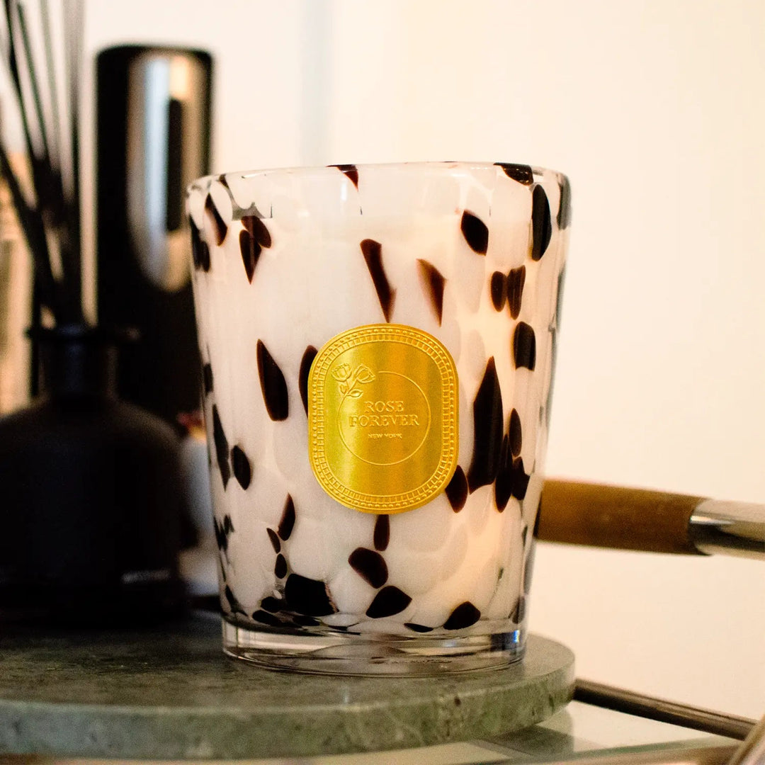 Patchouli Sandalwood - Scented Candle - Rose Forever