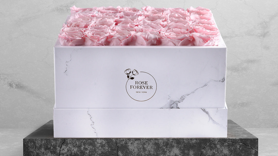 Preserved Roses in a Marble Box
