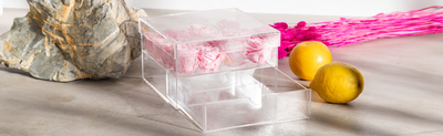 Acrylic Box Roses - Crystal Collection