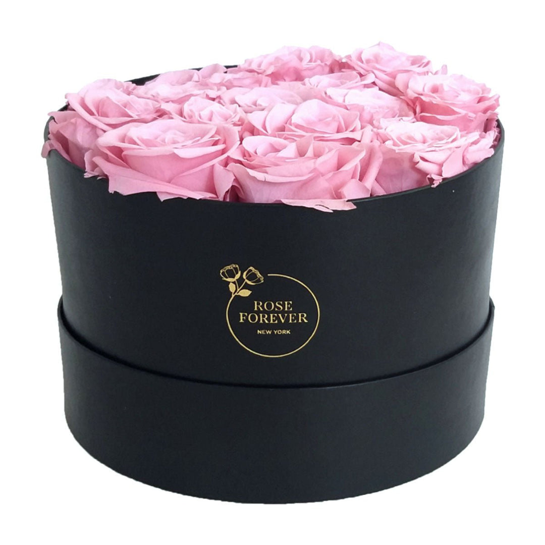 16 Pink Roses from Ecuador - Round Box - Rose Forever