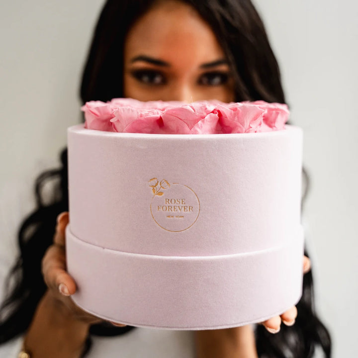 Pink Roses suede 16