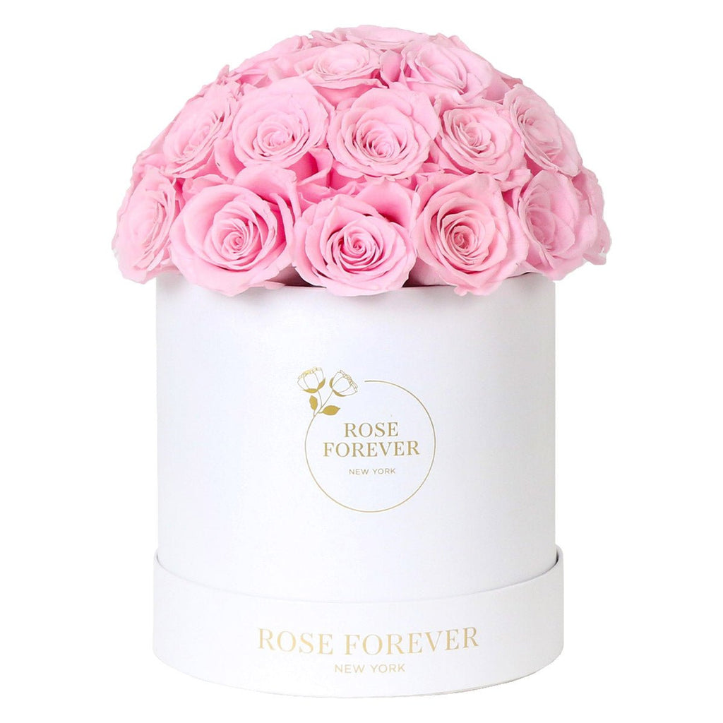低価格で大人気の 35-pink-roses-dome-arrangement フラワー・リース