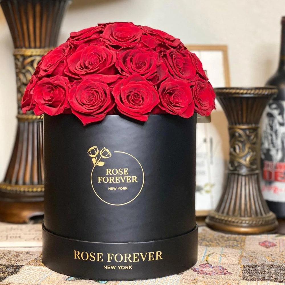 35 Red Roses - Dome - Rose Forever
