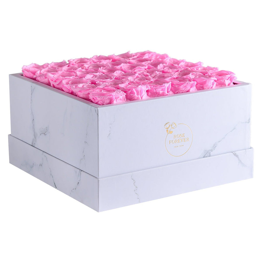 New Preserved Forever Rose Box in deals Red 16 Roses Marble Box