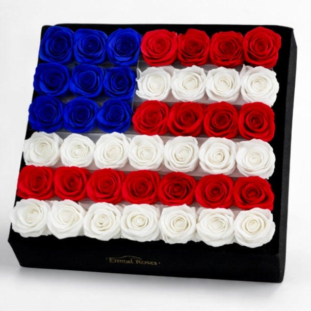 Limited edition: USA Flag Premium Roses