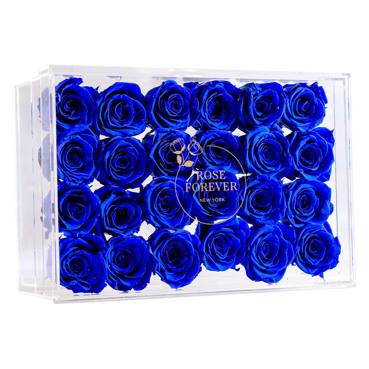 Large Crystal Royal Blue 24 | Rose Forever 