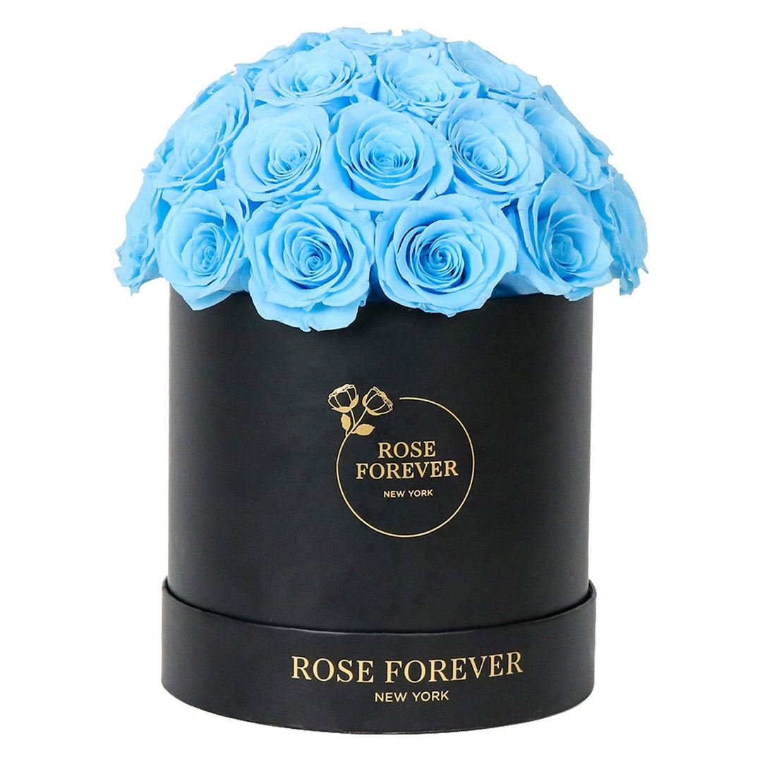 Baby Blue Roses Dome 35 - Rose Forever