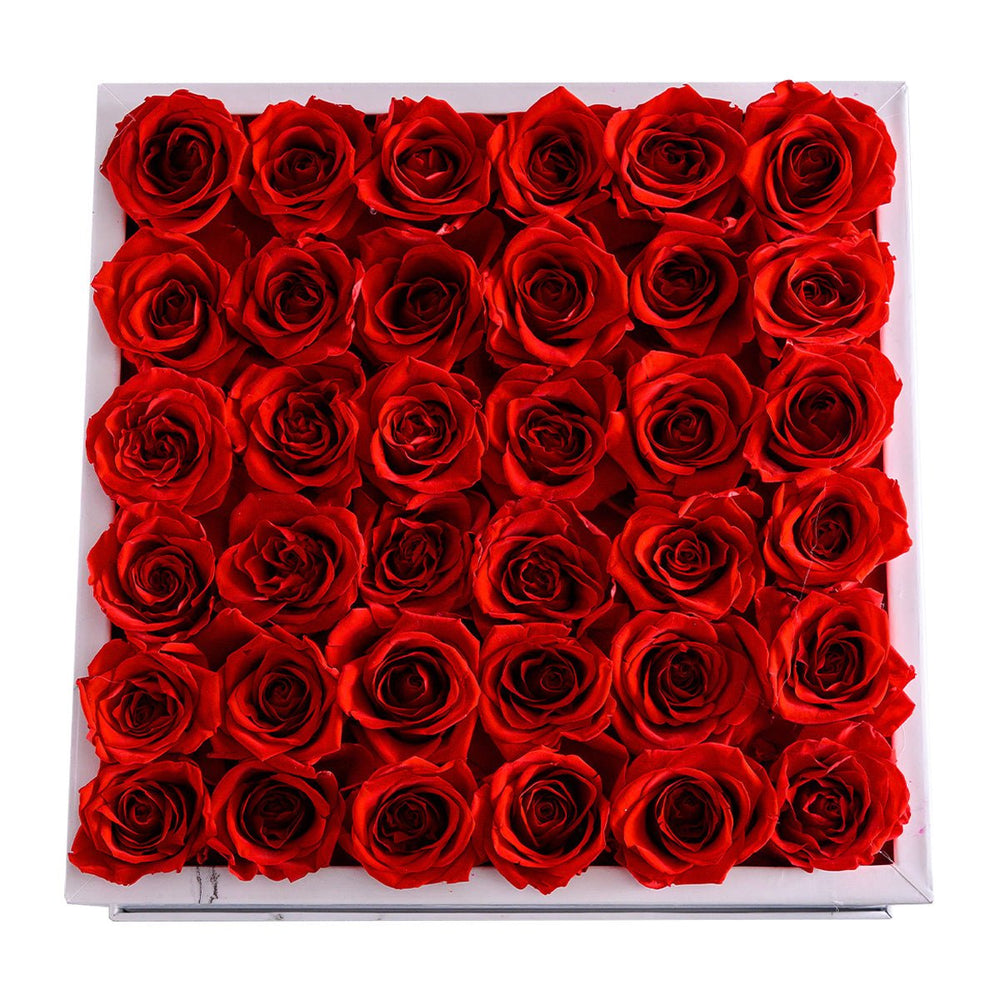 Red Roses Marble 36 - Rose Forever
