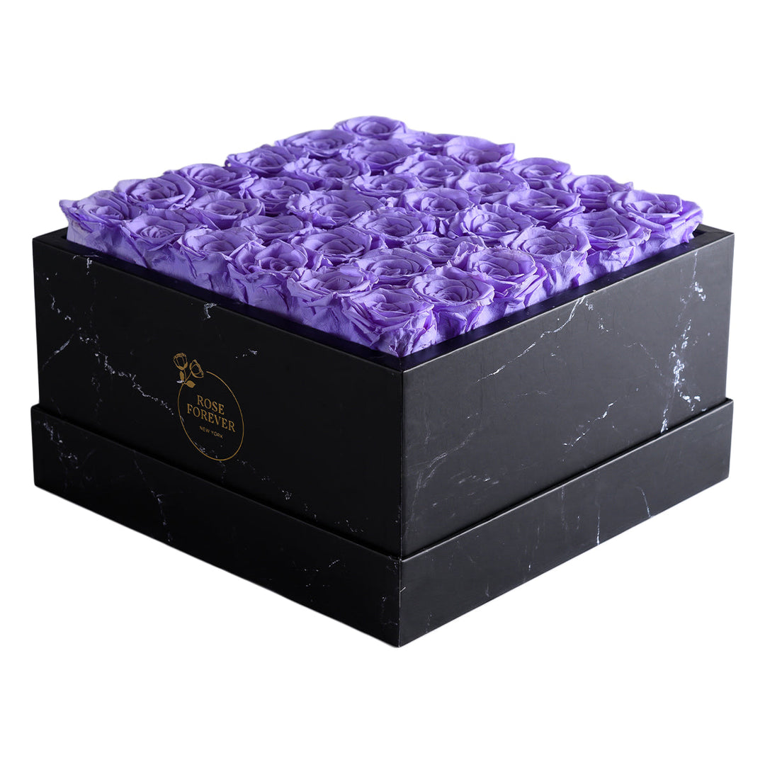 Intense Black Marble Lavender 36 | Rose Forever 
