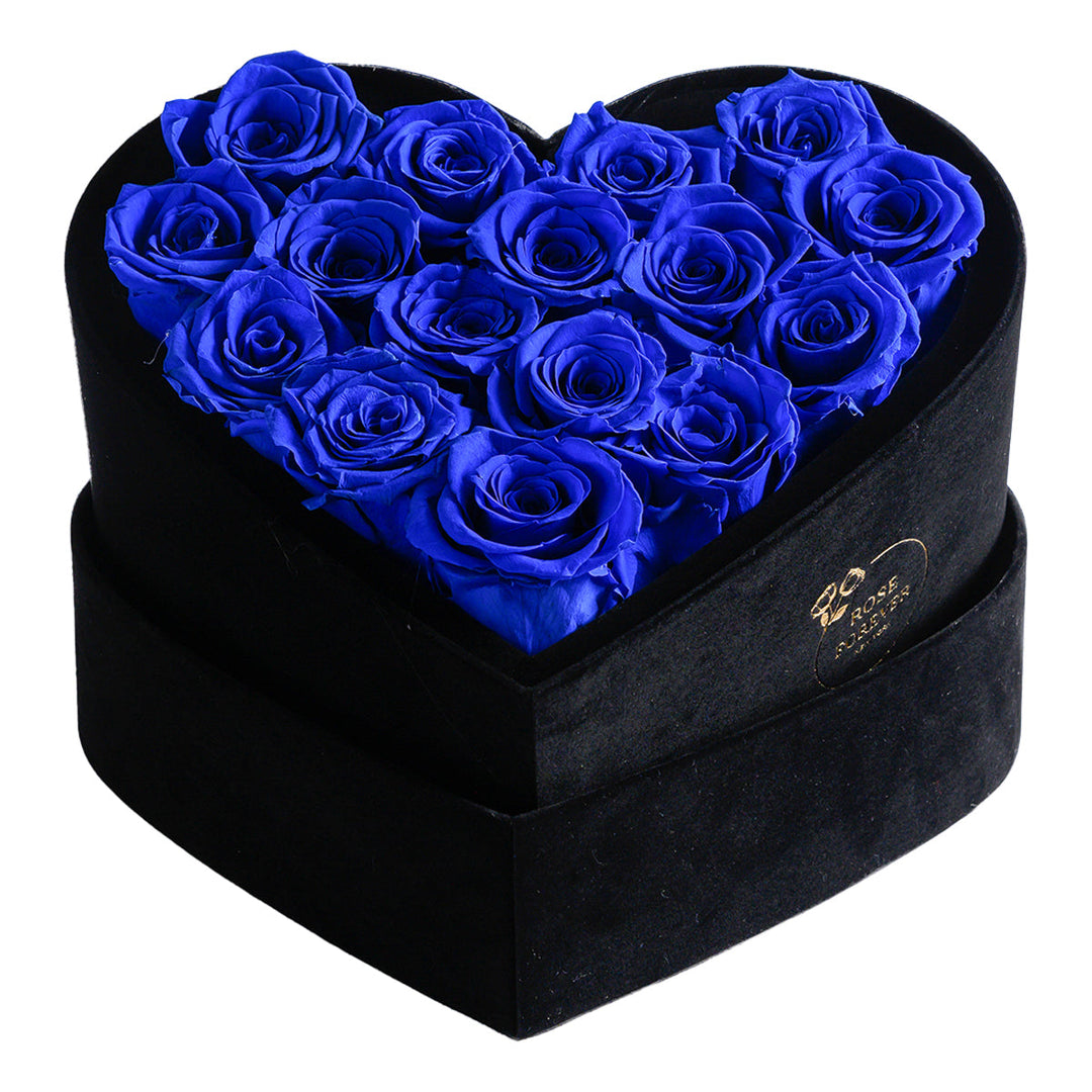 Passion Love Black Velvet Royal Blue 16 | Rose Forever 