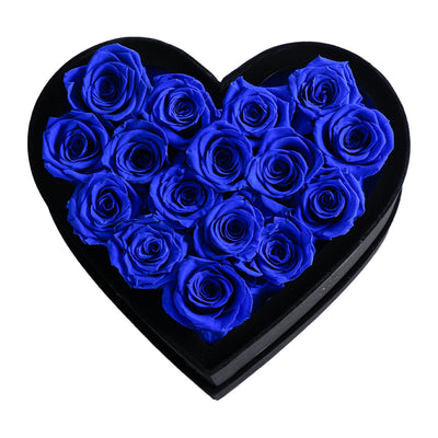 Passion Love Black Velvet Royal Blue 16 | Rose Forever 